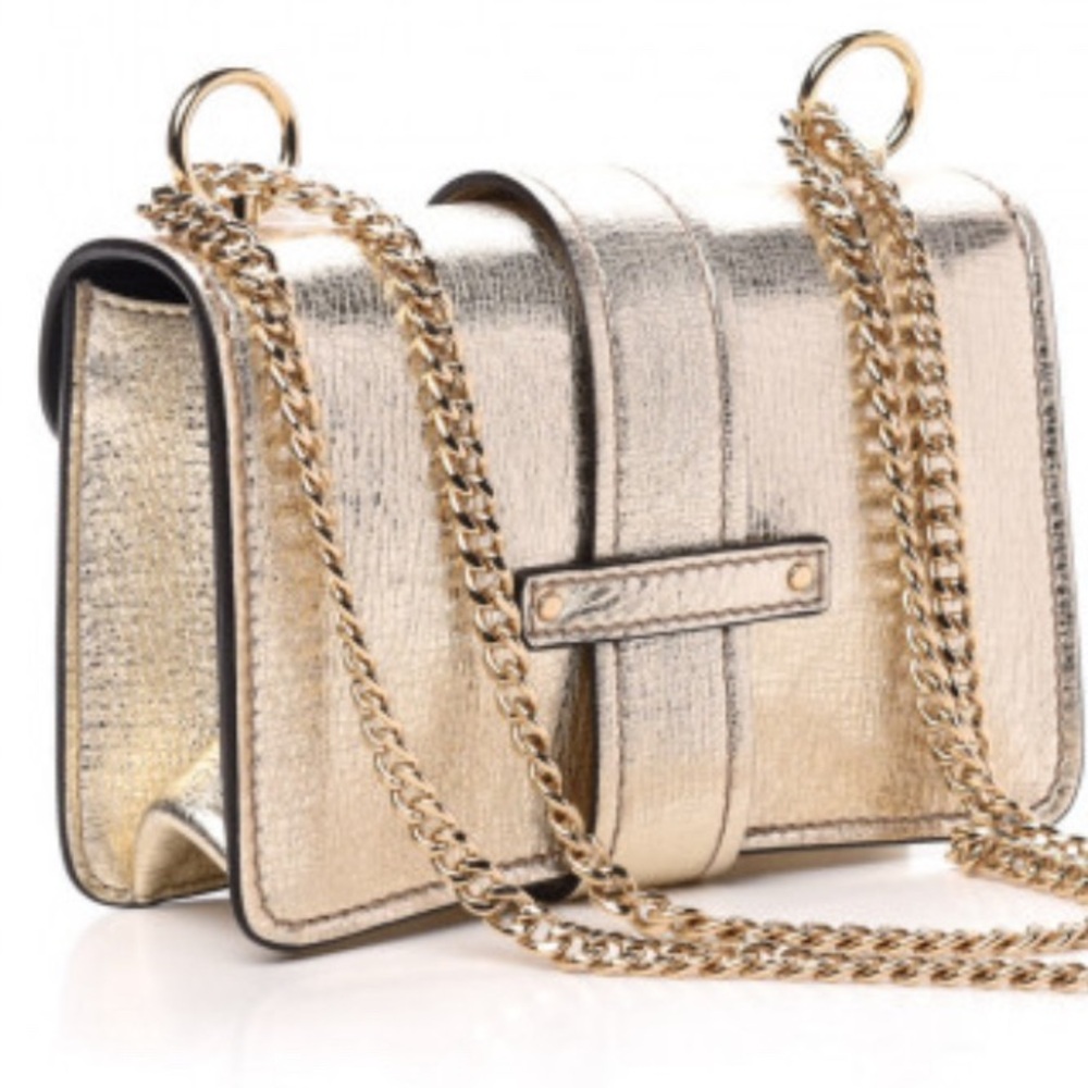 Chloe Aby Mini Crossbody Handbag Gold - Picture 7 of 13
